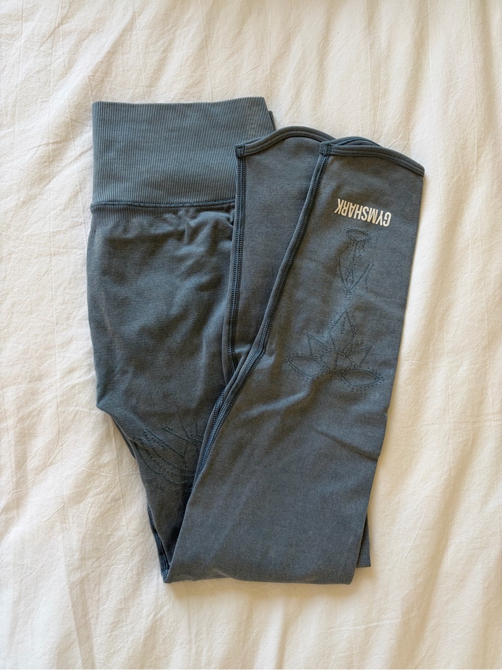 Gymshark High-Waist Leggings in Slate Blue